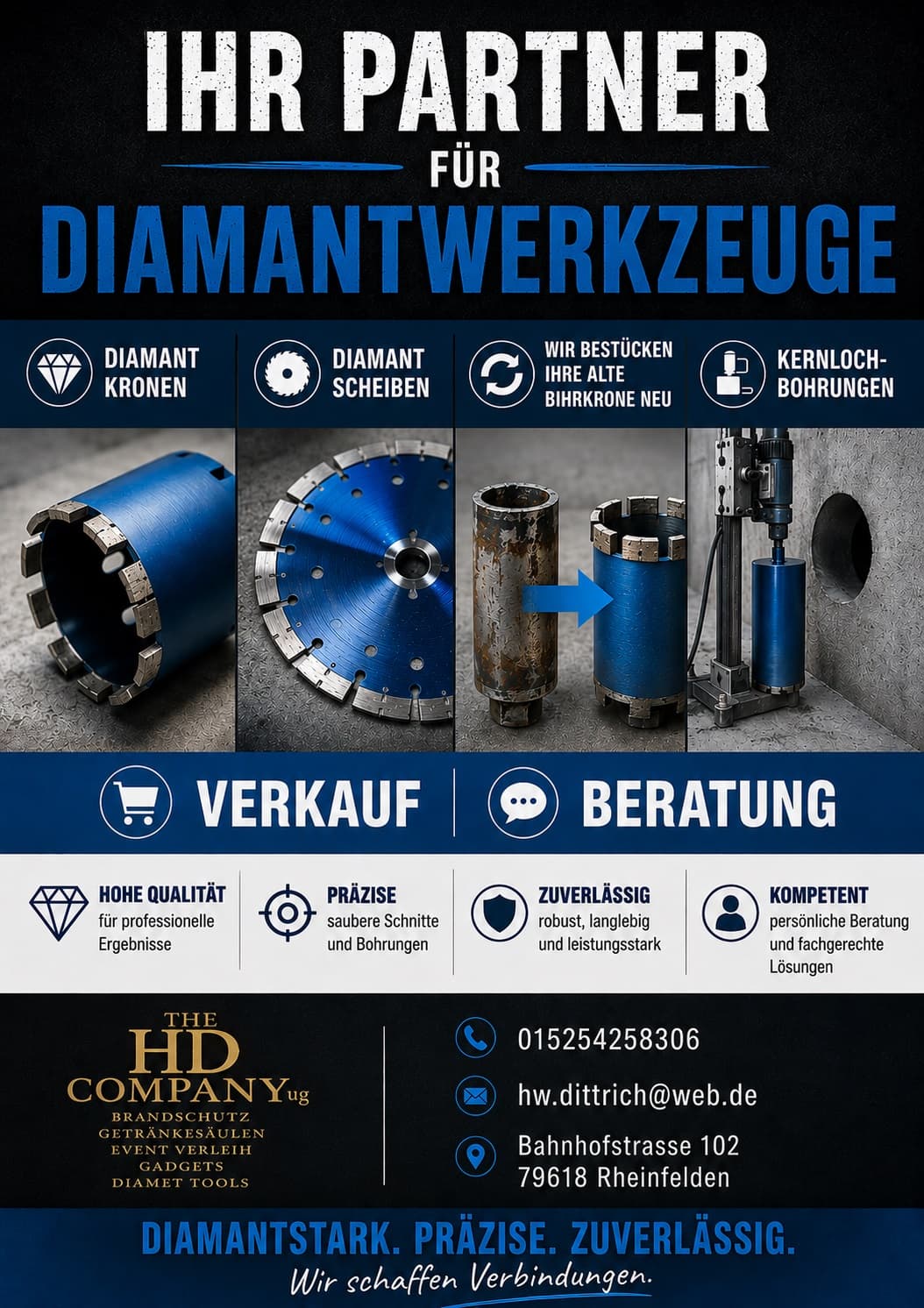 Diamant Tools – Diamantscheiben, Bohrkronen und Fräser